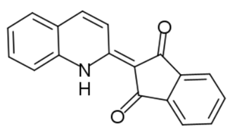 喹啞黄着色剂的基本结构