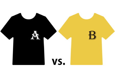 Examples with high contrast ratios and easy to distinguish