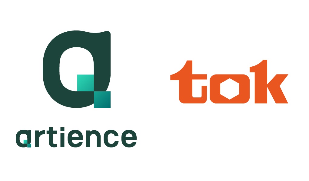 artience株式会社及东京冈工业株式会社的标志标志。