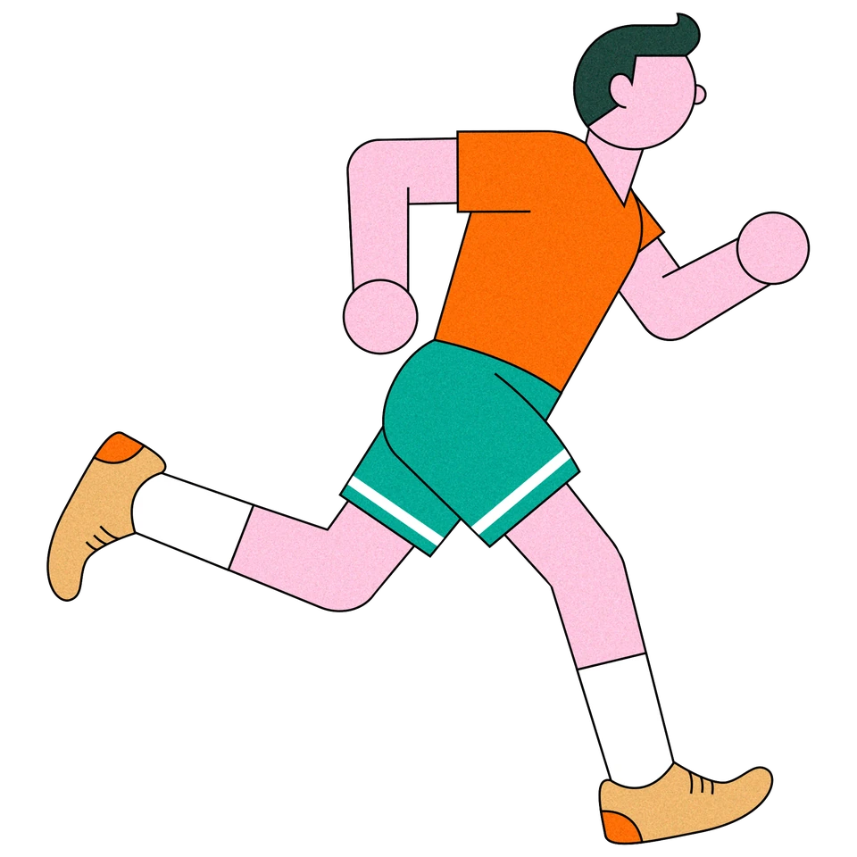 The Fluctuation between Jogging and Running