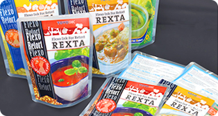 Various packaging materials for food applications