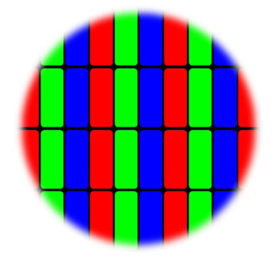 彩色滤光片的 RGB 图案图像
