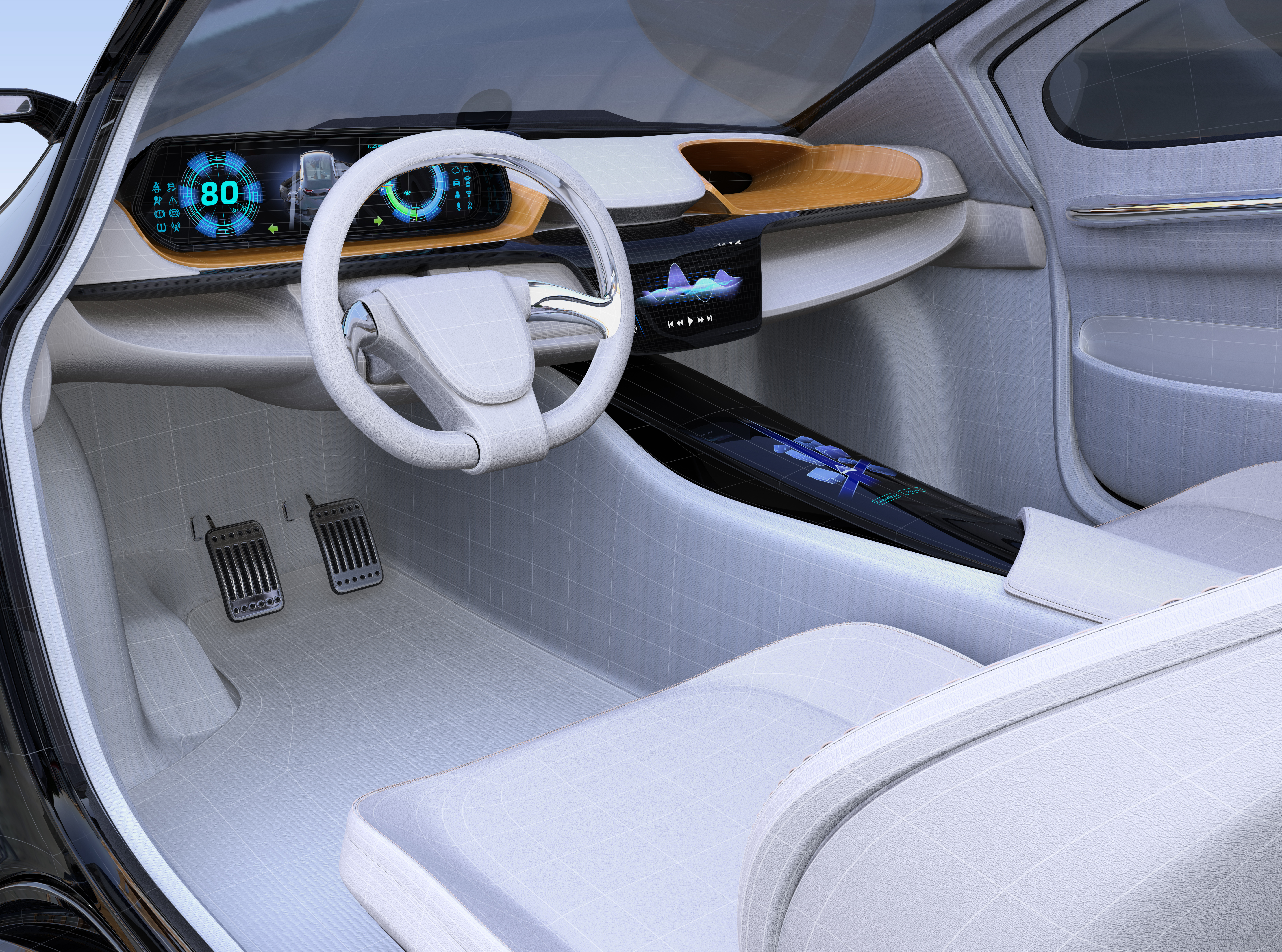 electric car interior