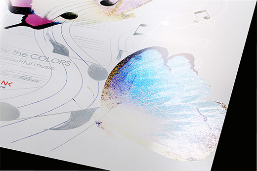 Achieving metallic decoration with excellent design using an offset printing machine